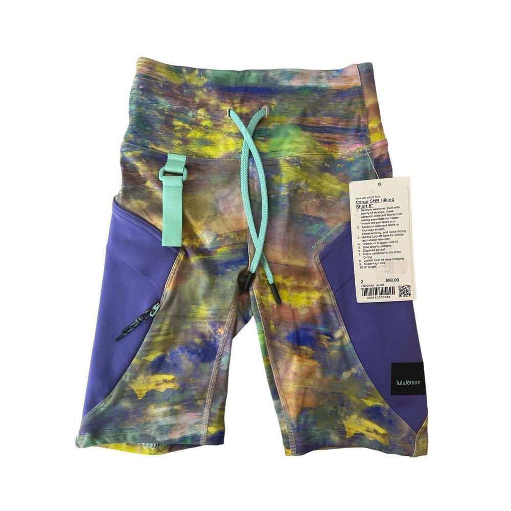 Lululemon  Shorts Women's Size 2 Cargo Super High Rise Hiking Shorts 8"  NWT $98
